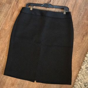Black pencil skirt